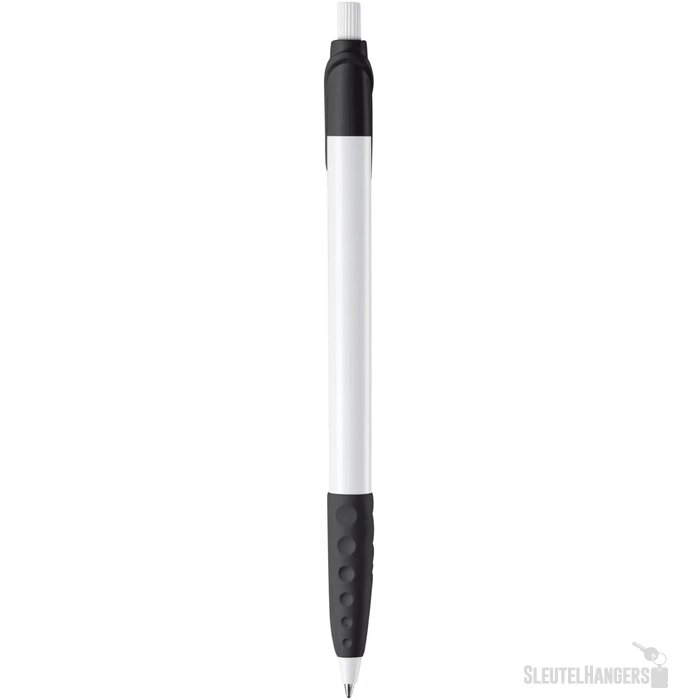 Balpen Cosmo grip hardcolour wit / zwart