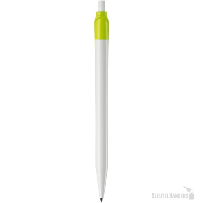 Balpen Cosmo hardcolour wit / lichtgroen