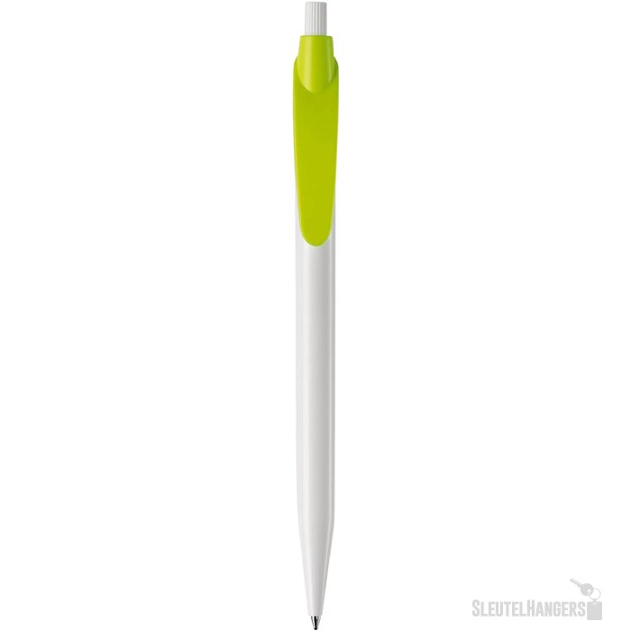 Balpen Cosmo hardcolour wit / lichtgroen