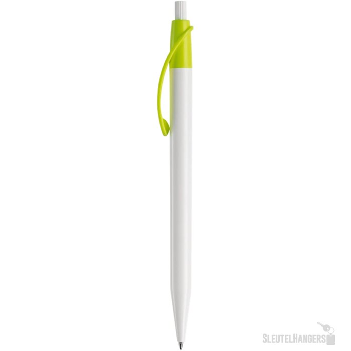 Balpen Cosmo hardcolour wit / lichtgroen