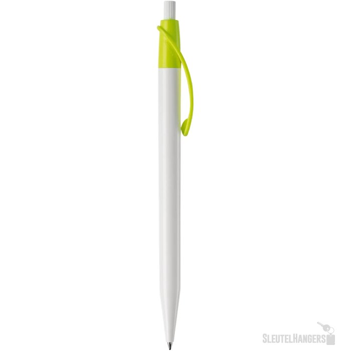 Balpen Cosmo hardcolour wit / lichtgroen