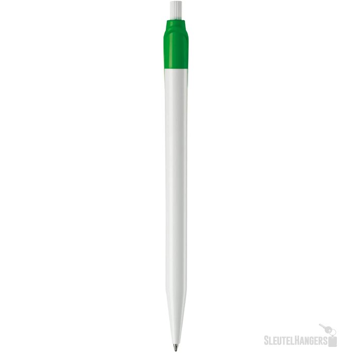 Balpen Cosmo hardcolour wit / groen