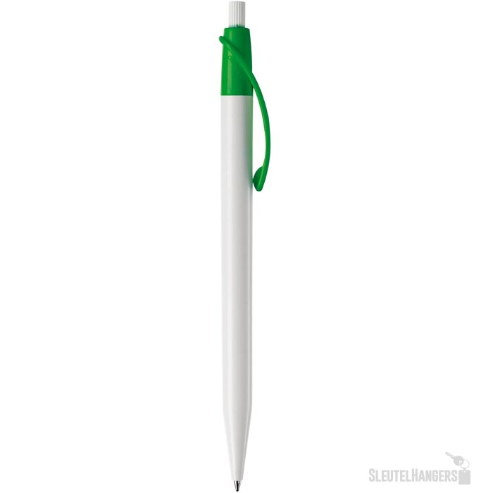 Balpen Cosmo hardcolour wit / groen