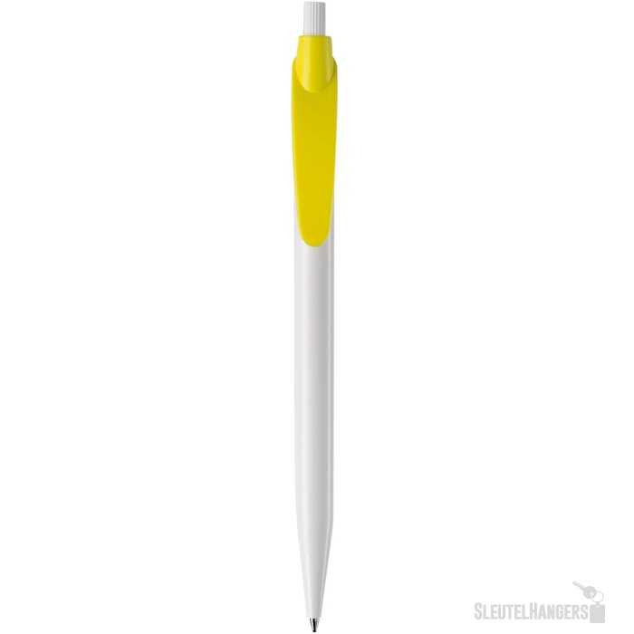 Balpen Cosmo hardcolour wit / geel