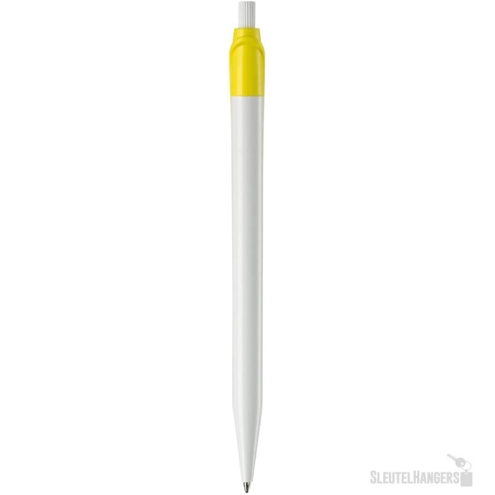 Balpen Cosmo hardcolour wit / geel