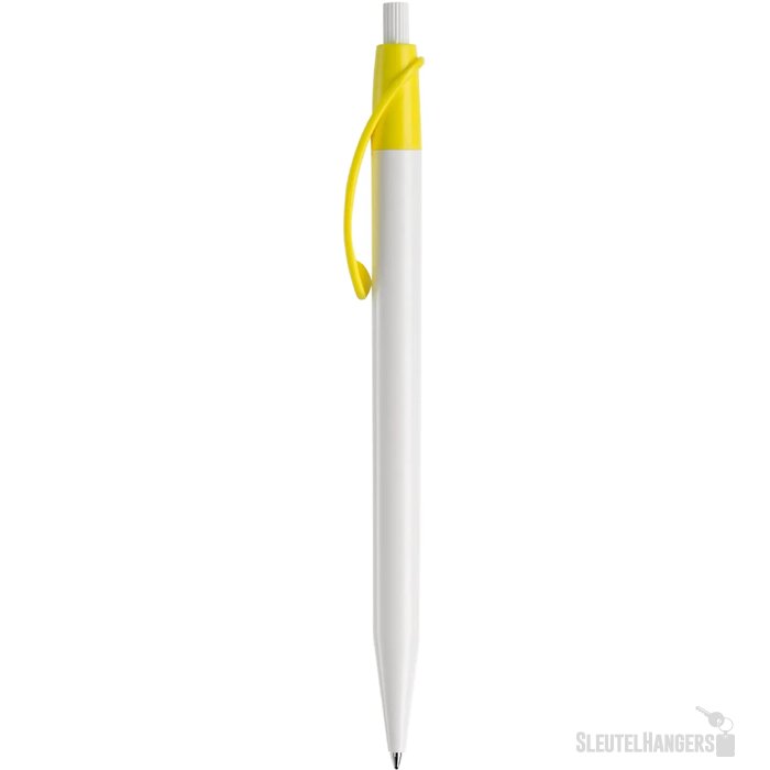 Balpen Cosmo hardcolour wit / geel