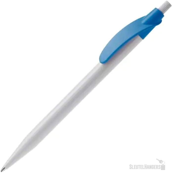 Balpen Cosmo hardcolour wit / lichtblauw