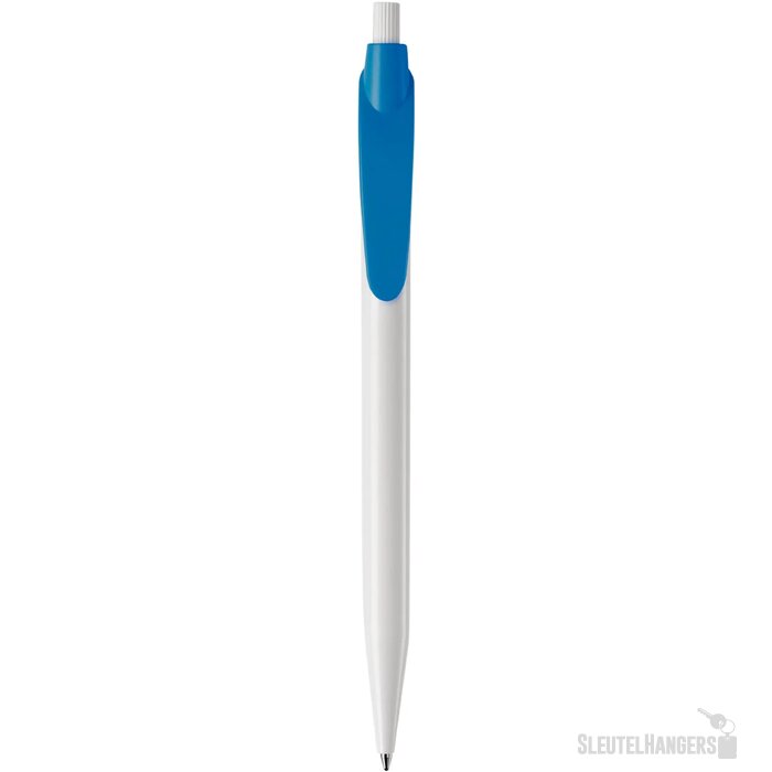 Balpen Cosmo hardcolour wit / lichtblauw