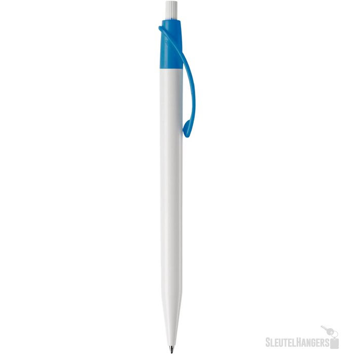 Balpen Cosmo hardcolour wit / lichtblauw