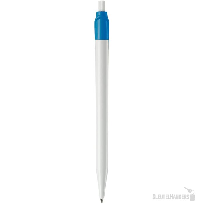 Balpen Cosmo hardcolour wit / lichtblauw
