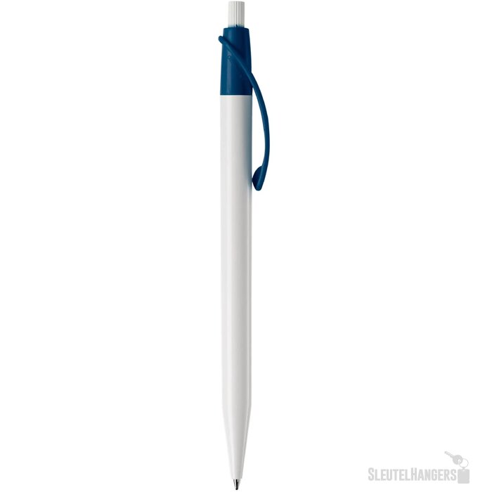 Balpen Cosmo hardcolour wit / donkerblauw