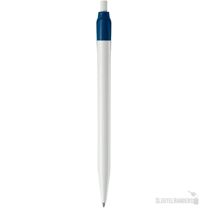 Balpen Cosmo hardcolour wit / donkerblauw