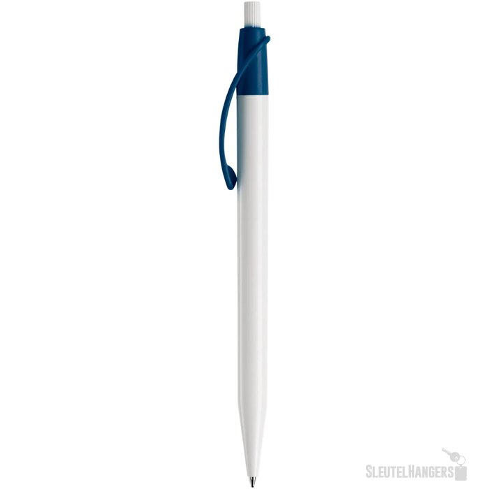 Balpen Cosmo hardcolour wit / donkerblauw