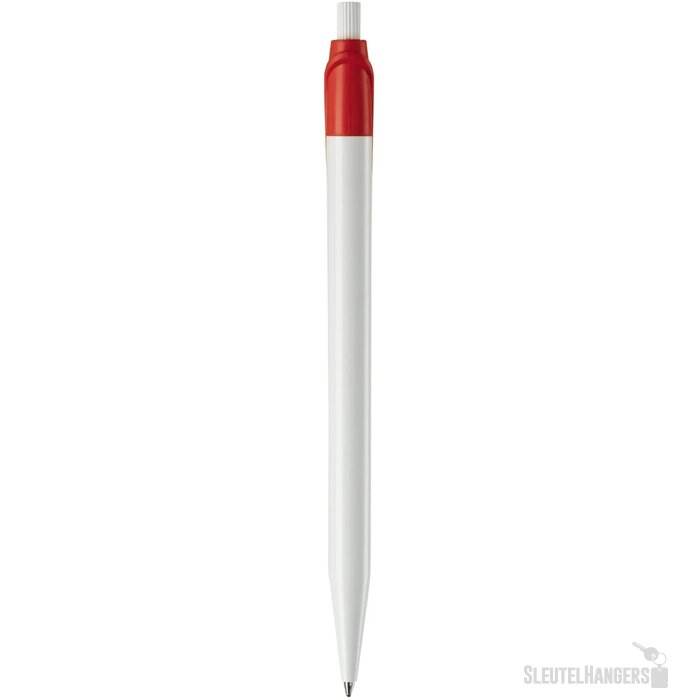 Balpen Cosmo hardcolour wit / rood