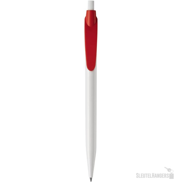Balpen Cosmo hardcolour wit / rood