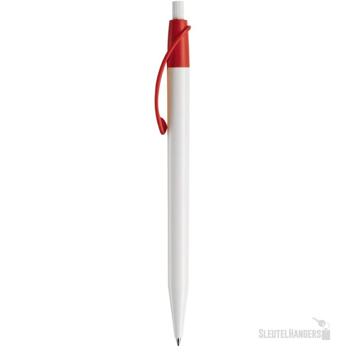 Balpen Cosmo hardcolour wit / rood