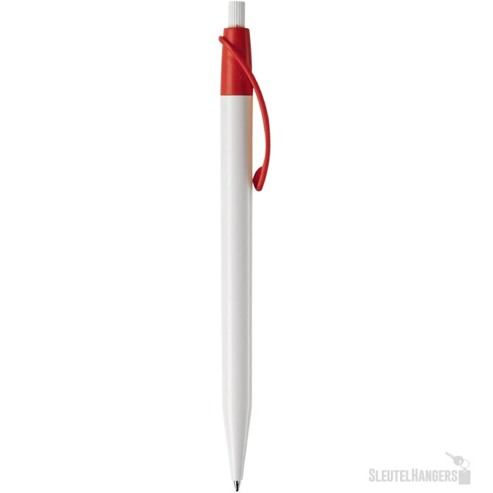 Balpen Cosmo hardcolour wit / rood