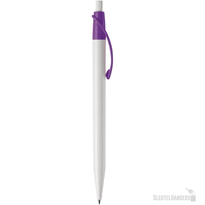 Balpen Cosmo hardcolour wit / paars