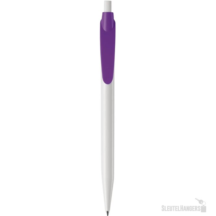Balpen Cosmo hardcolour wit / paars