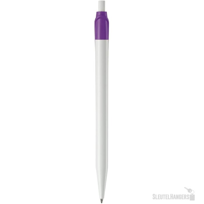 Balpen Cosmo hardcolour wit / paars