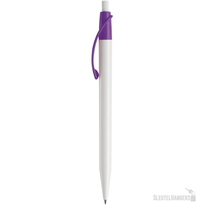 Balpen Cosmo hardcolour wit / paars