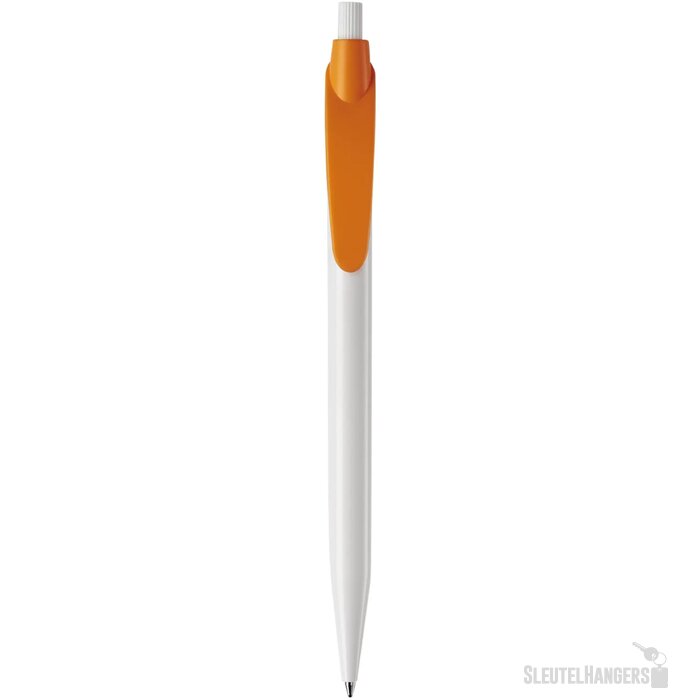 Balpen Cosmo hardcolour wit / oranje