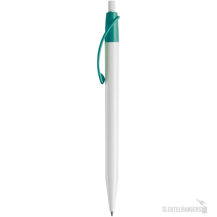 Balpen Cosmo hardcolour wit / turquoise