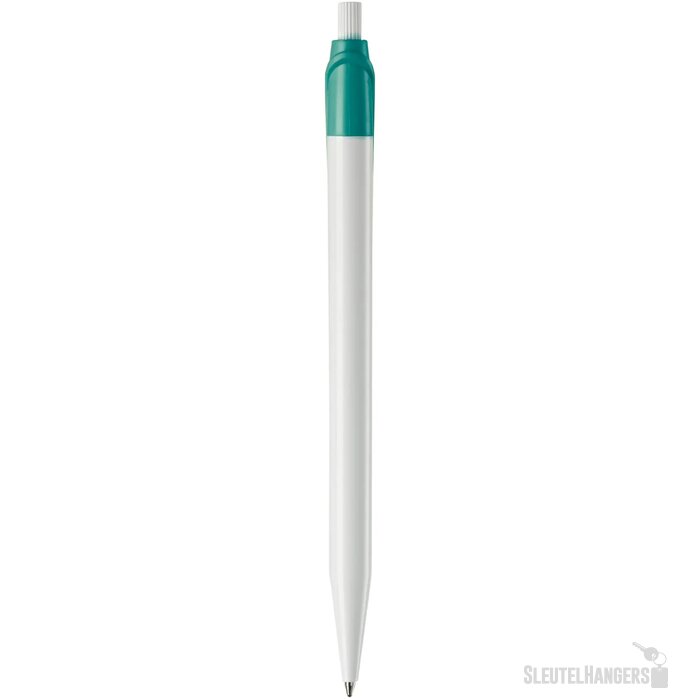Balpen Cosmo hardcolour wit / turquoise