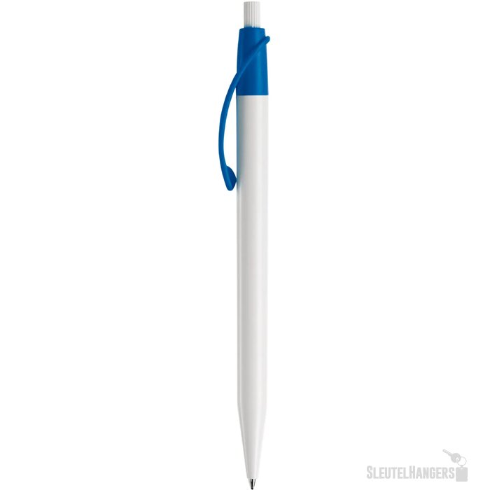 Balpen Cosmo hardcolour wit / koningsblauw
