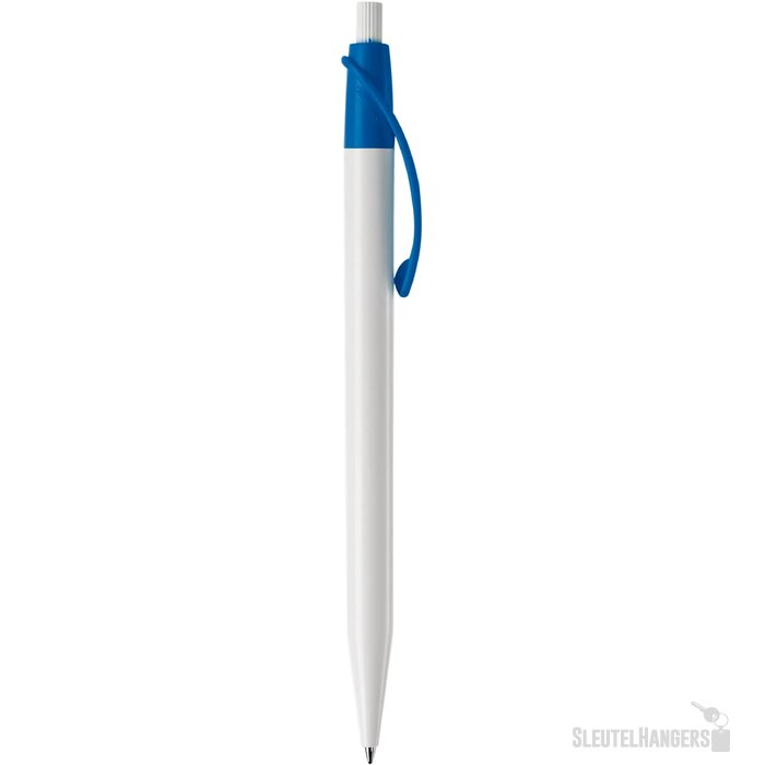 Balpen Cosmo hardcolour wit / koningsblauw