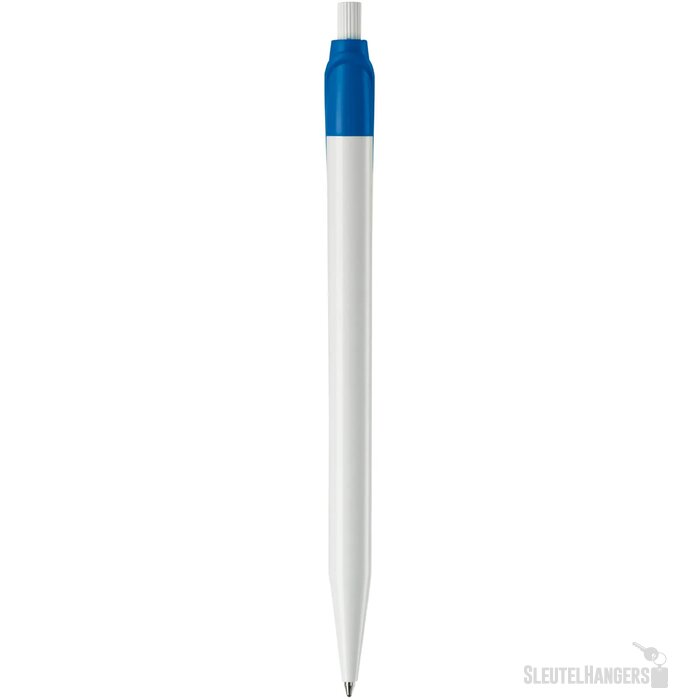 Balpen Cosmo hardcolour wit / koningsblauw