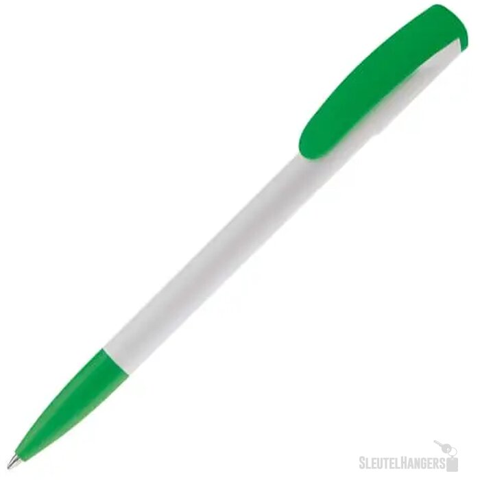 Balpen Deniro hardcolour wit / groen