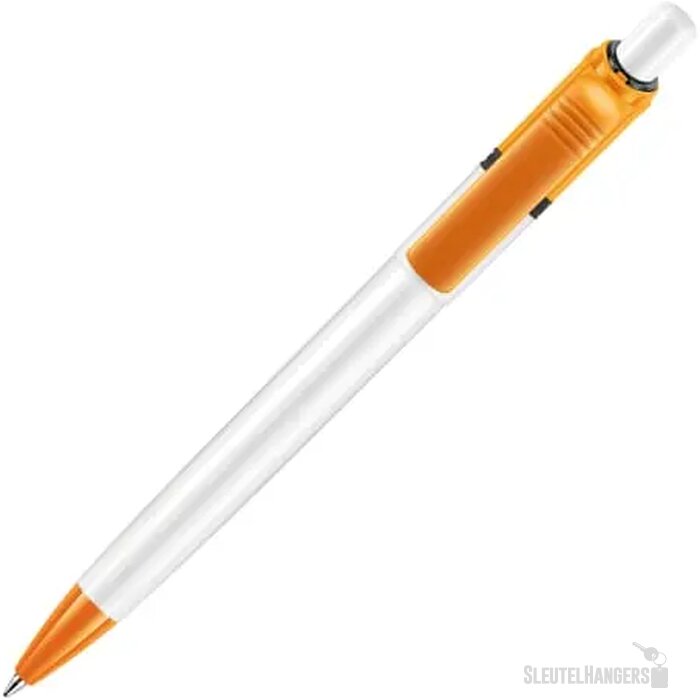 Balpen Ducal Colour hardcolour wit / oranje