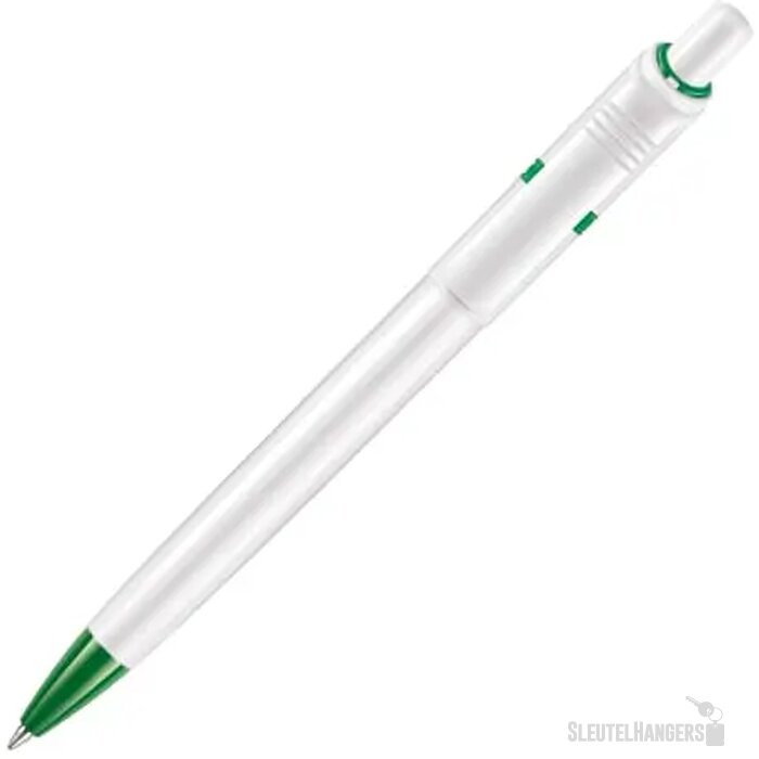 Balpen Ducal hardcolour wit / groen