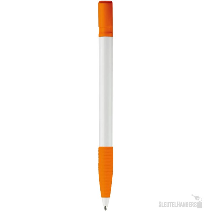 Balpen Nash grip hardcolour wit / oranje