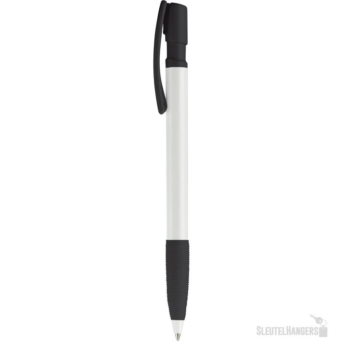 Balpen Nash grip hardcolour wit / zwart