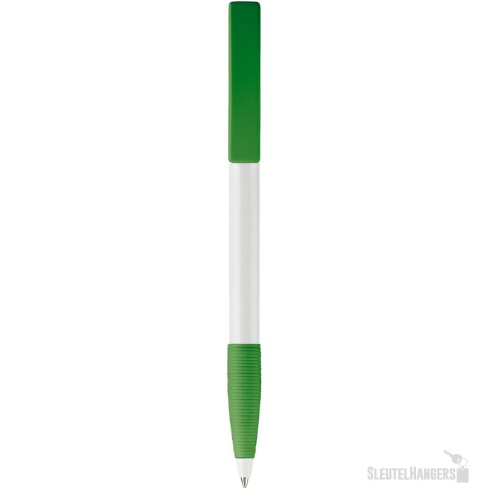 Balpen Nash grip hardcolour wit / groen