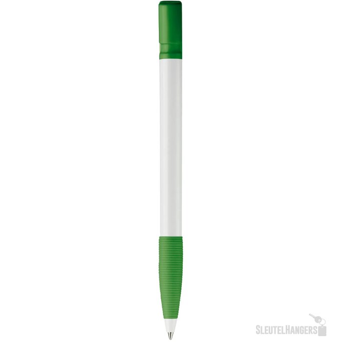 Balpen Nash grip hardcolour wit / groen