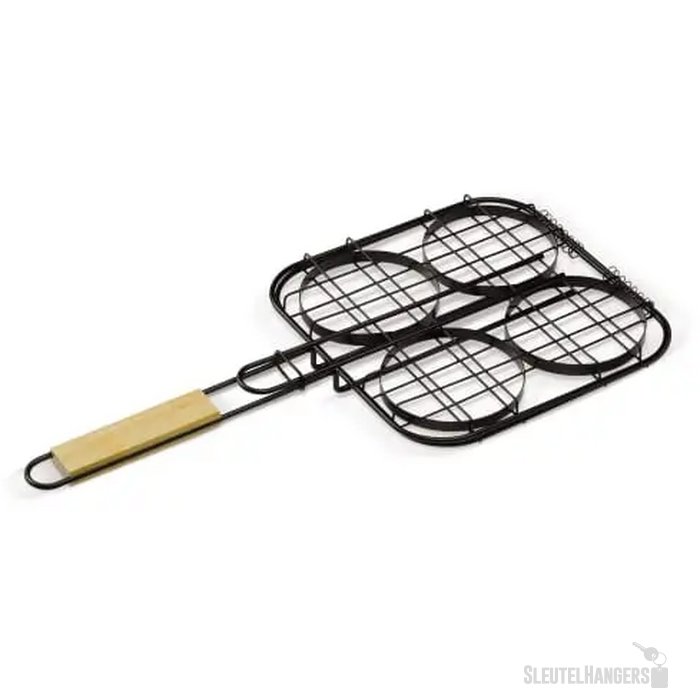 Barbecue hamburgergrill hout