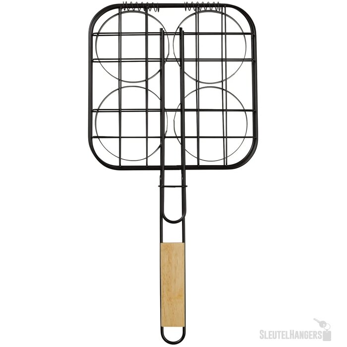 Barbecue hamburgergrill hout