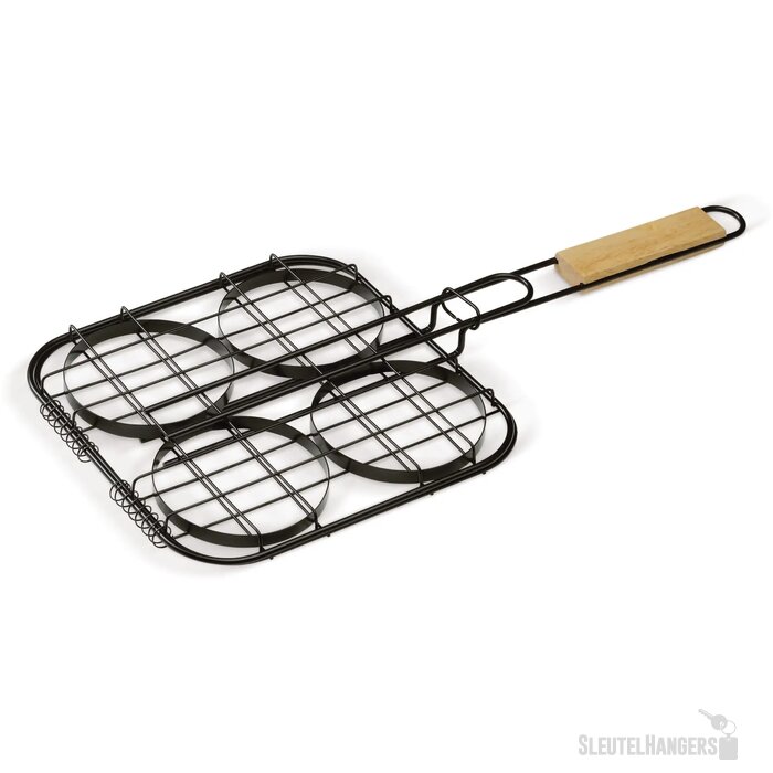 Barbecue hamburgergrill hout