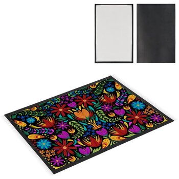 Deurmat sublimatie 50 x 75 cm zwart