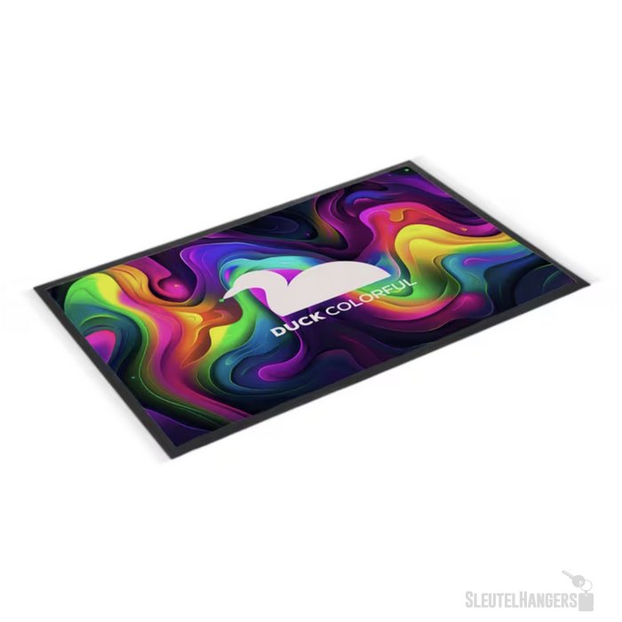 Deurmat sublimatie 60 x 90 cm zwart