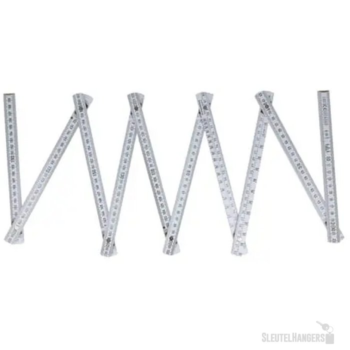 Duimstok hout 2m Gemaakt in de EU wit