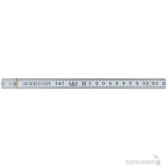 Duimstok hout 2m Wit