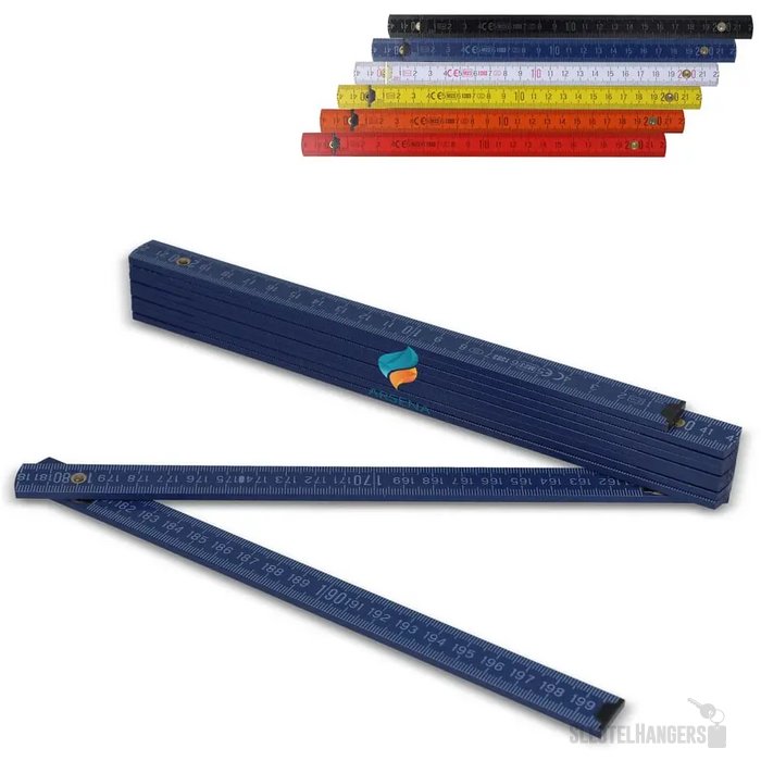 Duimstok hout 2m premium gekleurd