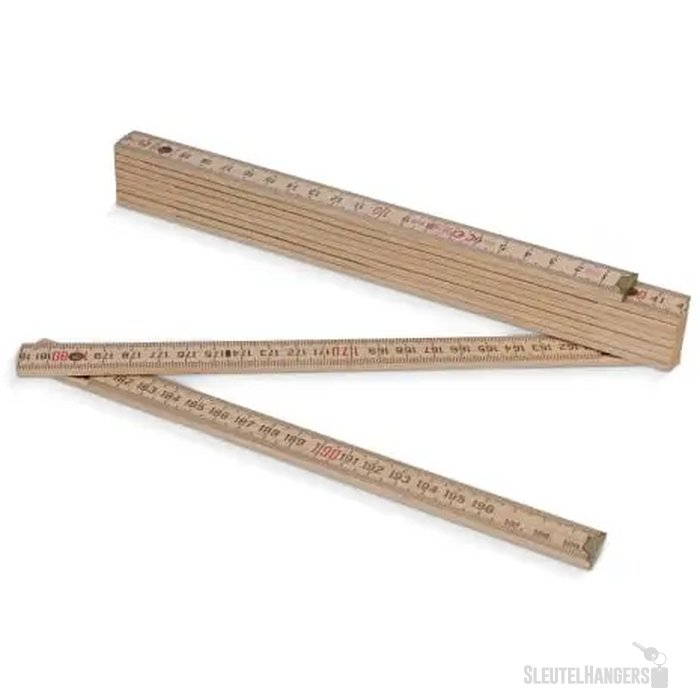 Duimstok hout 2m premium natuurlijk hout