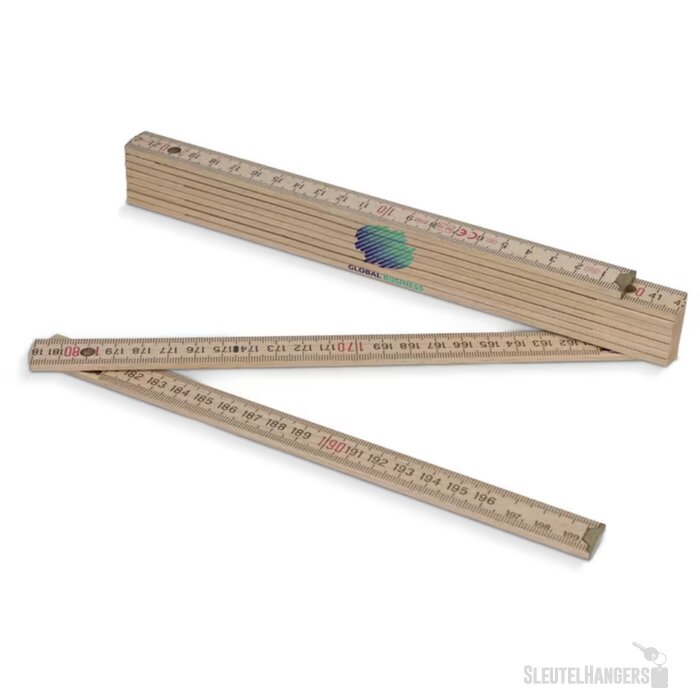 Duimstok hout 2m premium natuurlijk hout