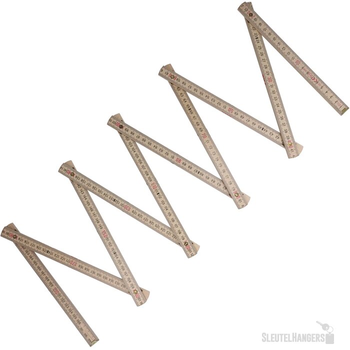 Duimstok hout 2m premium natuurlijk hout