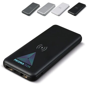 Elite Powerbank met Draadloze Oplader 8000mAh zwart